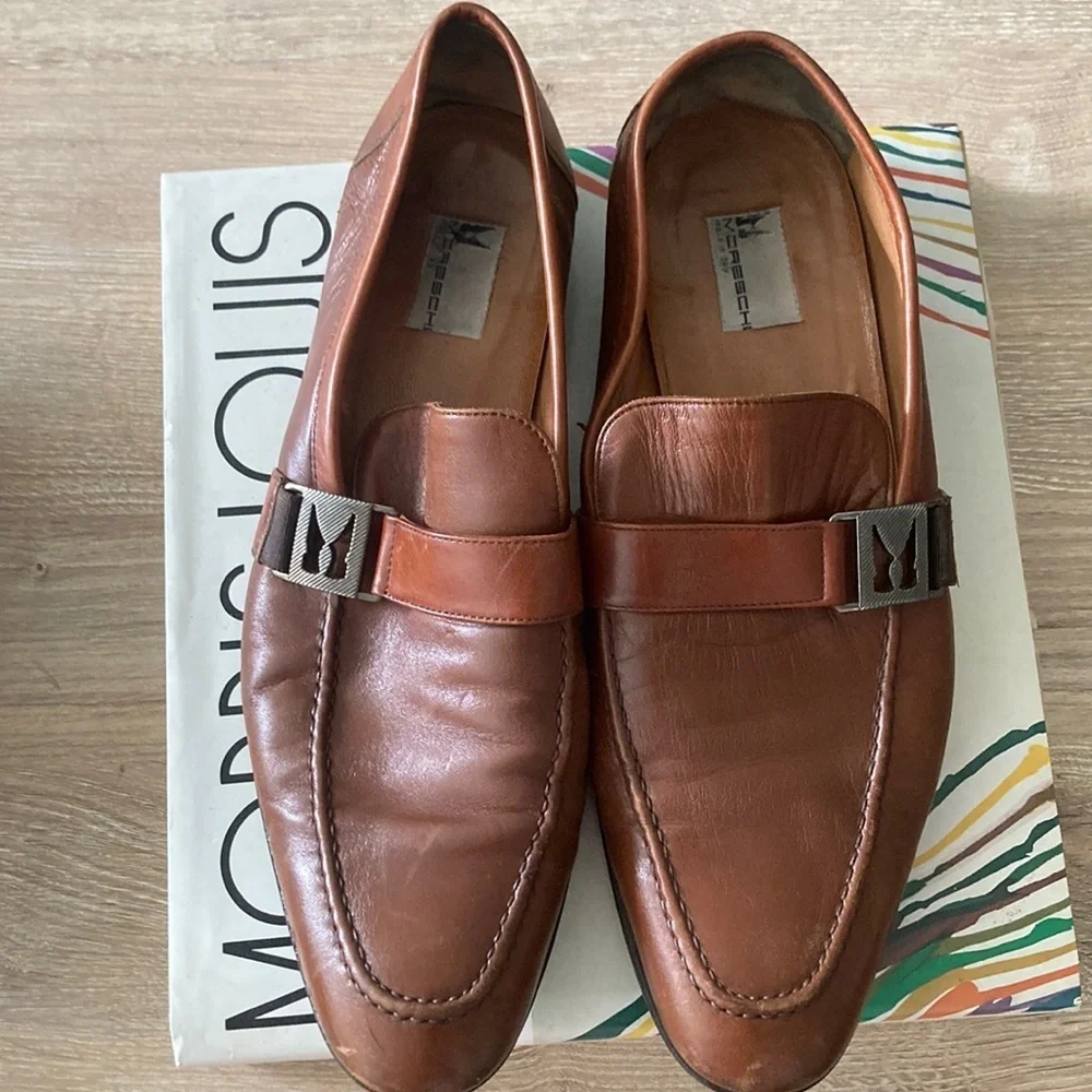 Men's Brown Leather Loafers